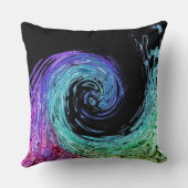 リキッドレインボーウェーブ装飾用クッション クッション (裏面)