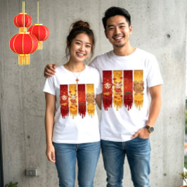 リキッド エナジー ドリップアート 2027年 中国新年 Tシャツ