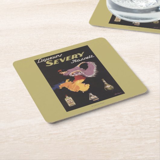 リキュールのSeveryハセルトの昇進ポスター スクエアペーパーコースター (アングル)