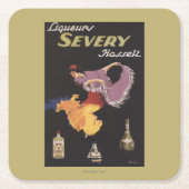 リキュールのSeveryハセルトの昇進ポスター スクエアペーパーコースター (正面)
