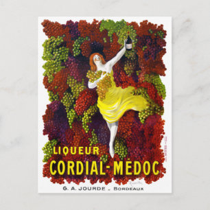 リキュールCordial-Medocヴィンテージのポスター復元 ポストカード