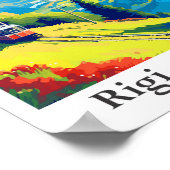 リギスイストラベルアートヴィンテージイラストレーション ポスター (角)