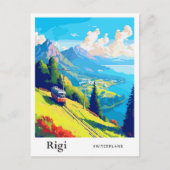 リギスイストラベルアートヴィンテージイラストレーション ポストカード (正面)