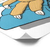 リクおもしろいリナーで世界で最も遅い怠け者 ポスター (角)