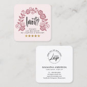 リクエストロゴの確認 スクエア名刺 (正面/裏面)