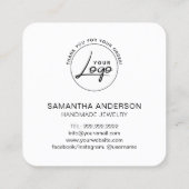 リクエストロゴの確認 スクエア名刺 (裏面)