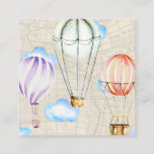 リクエスト | ホットエアバルーン ベビーシャワー 挿入ページ エンクロージャーカード (裏面)