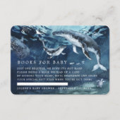 リクエスト | 海の中のオーシャン ベイビー シャワー の本を予約する エンクロージャーカード (正面)