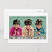 リクセッカーの象臭ヴィンテージ歯磨き粉Ad ポストカード (正面/裏面)