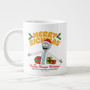 リクメリーマスとハッピーヒューマンホリデー ジャンボコーヒーマグカップ