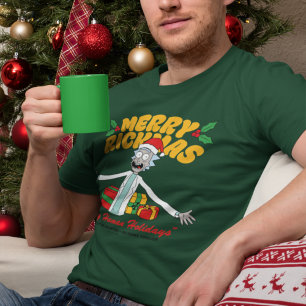 リクメリーマスとハッピーヒューマンホリデー Tシャツ