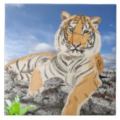 リクライニングタイガー タイル (正面)