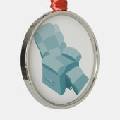 リクライニングチェア メタルオーナメント (右)