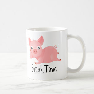 リクライニングピッグの破断時間 コーヒーマグカップ
