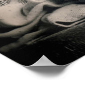 リクライニング入れ墨の女性 ポスター (角)