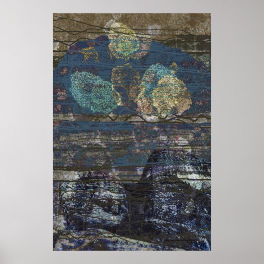 「リクライニング・ブッダ」キャンバス ポスター (正面)