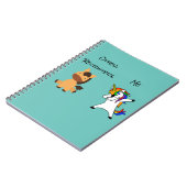 リクルーターがユニコーン·ホースを配おもしろい置 ノートブック (左側)