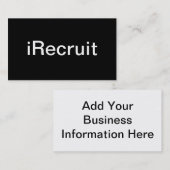 リクルーターの名刺 名刺 (正面/裏面)