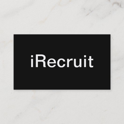 リクルーターの名刺 名刺 (正面)