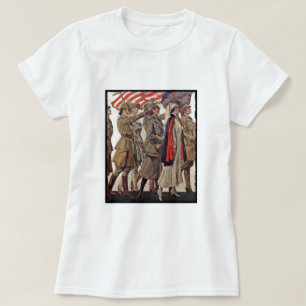 リクルーターを看護しているWWIの女性 Tシャツ