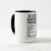 リクルーター栄養事実 マグカップ (正面左)