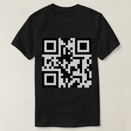 リクロールqrコード tシャツ (デザイン正面)