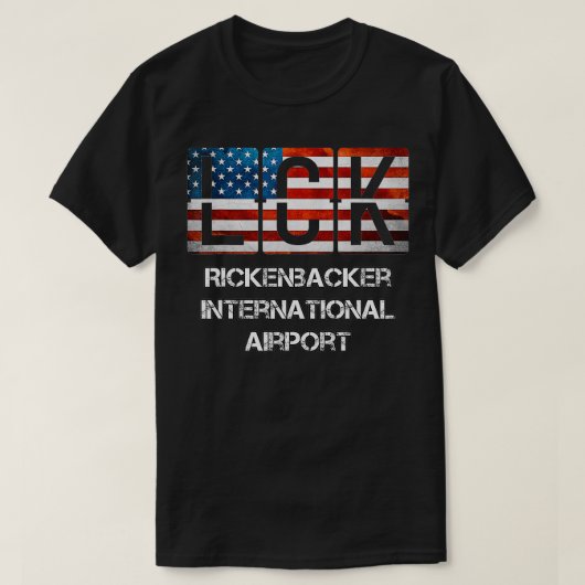 リクンバ国際的ーカーエアポートLCK IATA ICAO G Tシャツ (デザイン正面)
