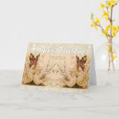 リクールウィングニンフCC0527誕生日 カード (黄色い花)