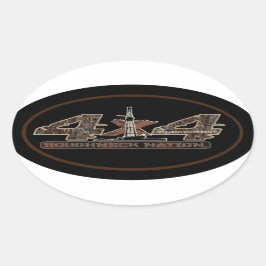 リグアップ迷彩柄油田 楕円形シール