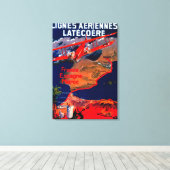 リグネスエーリエンヌラテコエールヴィンテージポスター キャンバスプリント (インサイチュ (ウッドフロア))