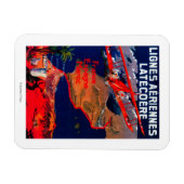 リグネスエーリエンヌラテコエールヴィンテージポスター マグネット (横)