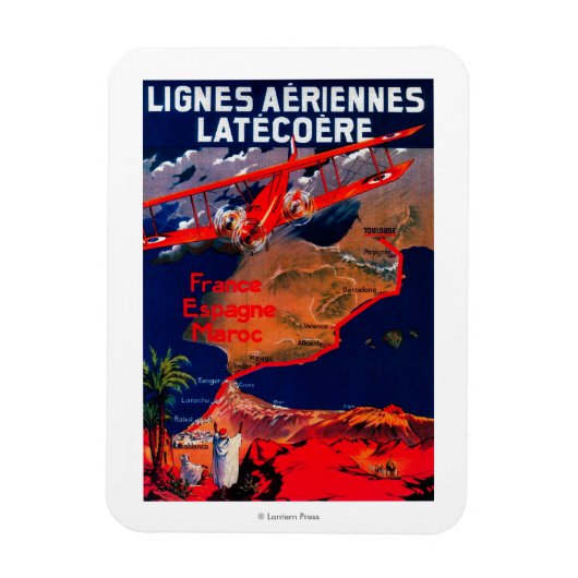 リグネスエーリエンヌラテコエールヴィンテージポスター マグネット (縦)