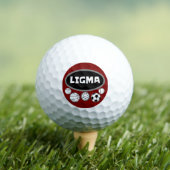 リグマボールおもしろいミームと皮肉なゲームのユーモア ゴルフボール (インサイチュ 木)