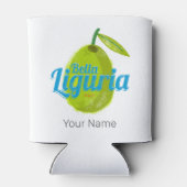 リグリア州 レトロ オリーブ イタリア ヴィンテージ 記念品 缶クーラー (裏面)