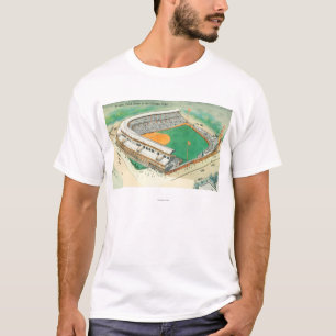 リグリー分野# 3Chicago、ILの空中写真 Tシャツ