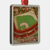 リグリーFieldChicago、ILの空中写真 メタルオーナメント (右)