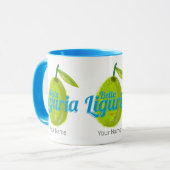 リグーリアレトロオリーブイタリアヴィンテージホリデースーベリーホテル マグカップ (正面左)