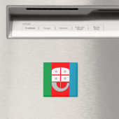 リグーリア国旗(イタリア) マグネット (インサイチュ (食洗機))