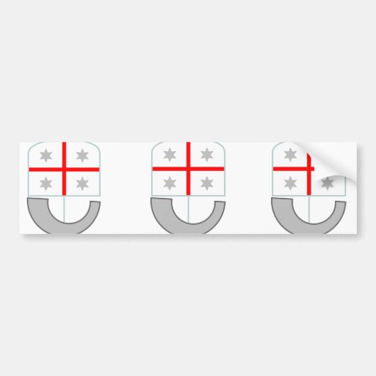 リグーリア州、イタリア バンパーステッカー (正面)