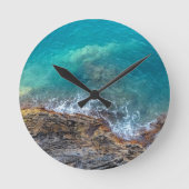 リグーリア波 ラウンド壁時計 (正面)