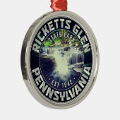 リケッツグレンペンシルバニア – ヴィンテージ土産 メタルオーナメント (右)