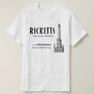 リケッツレストラン、シカゴ、イリノイ Tシャツ