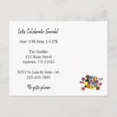 リコリスオールソート キャンディー 誕生日パーティー招待状 インビテーションポストカード (裏面)