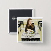 リコールのお茶会の知事 缶バッジ (正面&裏面)