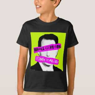 リコールの知事のスコットの歩行者 Tシャツ