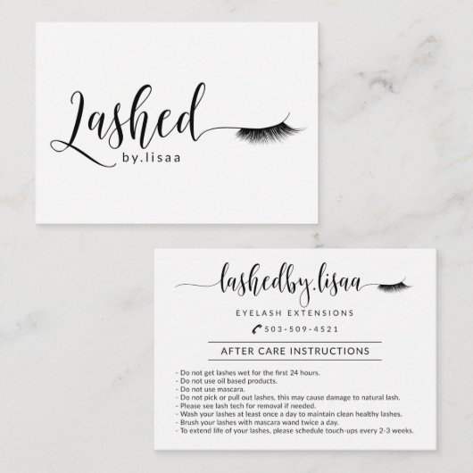 リサに殴られる 名刺 (正面/裏面)