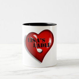 リサのひしゃくの茶マグ ツートーンマグカップ