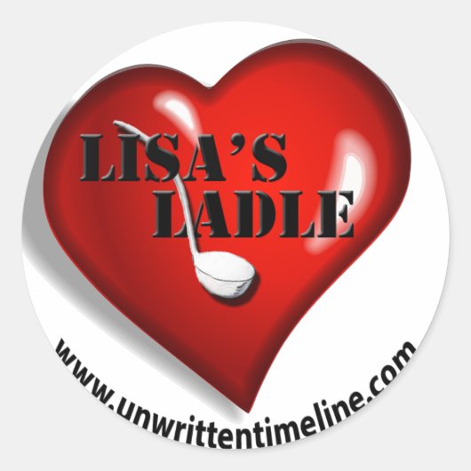 リサのラドルステッカー ラウンドシール (正面)