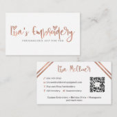 リサの刺繍 |編集不可テンプレート 名刺 (正面/裏面)