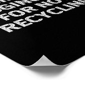 リサイおもしろいクリング環境アースデイリサイクル ポスター (角)